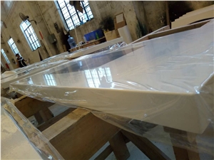Pure White Quartz Bath Top /White Engineered Quartz /Artificial Stone