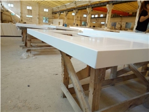 Pure White Quartz Bath Top /White Engineered Quartz /Artificial Stone