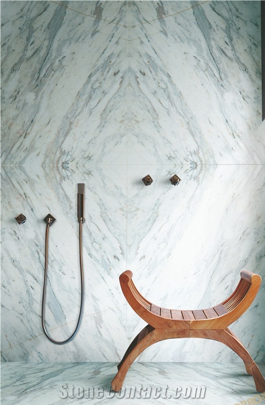 Volakas White Marble Thin Panels for Wall, Bar, Tops, Interior Design