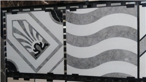 Waterjet Pattern,Marble Tiles for Interiot Flooring Decorative Design