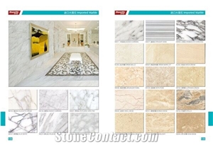 White Marble Calacatta Amber Slabs&Tiles for Floor&Wall, Translucent/Thin