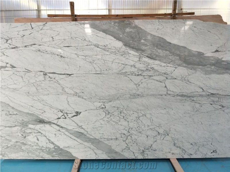 White Marble Statuario Classic Slabs & Tiles High Quality & Good Price