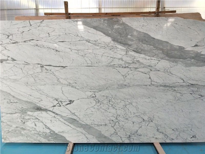 White Marble Statuario Classic Slabs & Tiles High Quality & Good Price