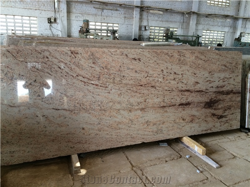 Ivory Brown Granite Slabs