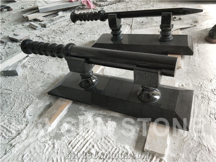 Black Gun Weapon Memorial Handcarved Sculpture/Statue