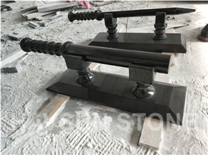 Black Gun Weapon Memorial Handcarved Sculpture/Statue