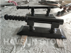 Black Gun Weapon Memorial Handcarved Sculpture/Statue