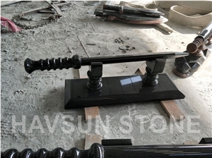 Black Gun Weapon Memorial Handcarved Sculpture/Statue