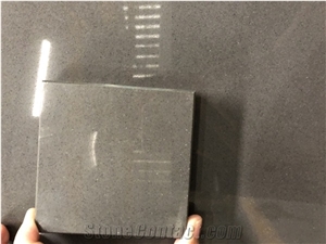 Solid Grey Polished Quartz Stone Surfaces Corian Stone 2/3cm Thick