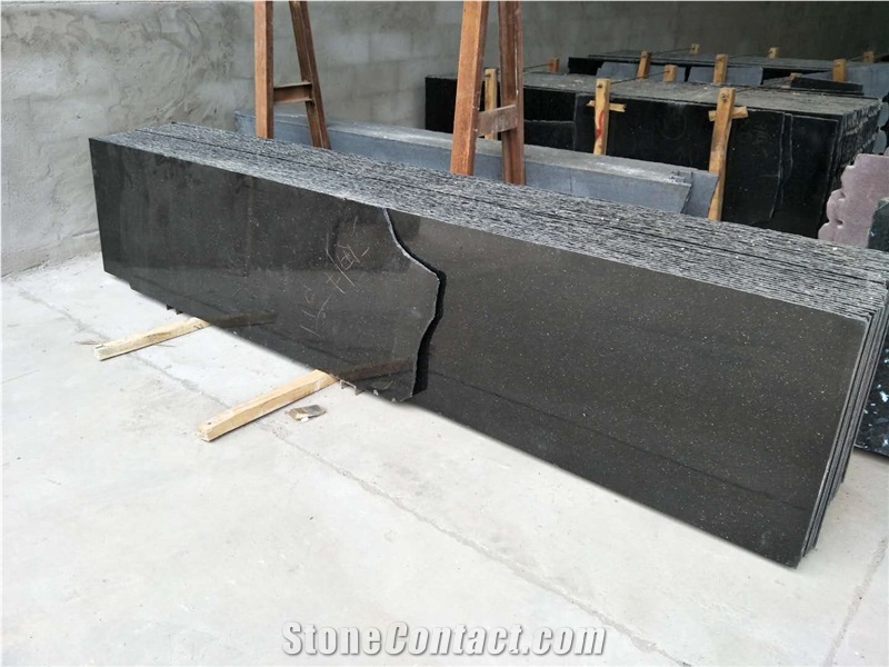 Black Galaxy Granite Tiles & Slabs
