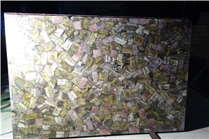 Gemstone with Grace Pattern Semiprecious Slabs