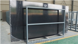 Pure Black Quatz Slab, Quatz Black Quartz