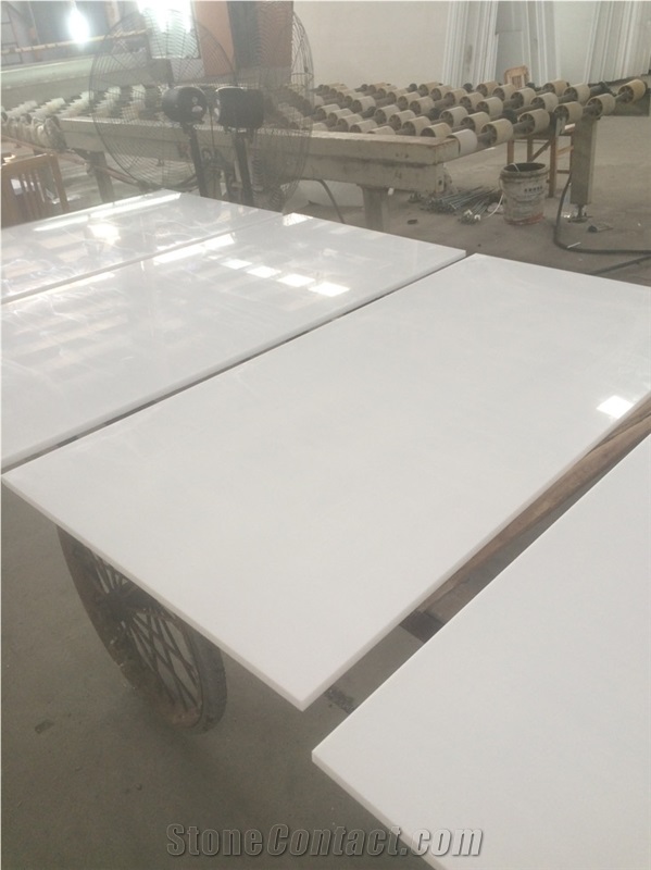 Pure White Artificial Marble Nano 3 Slab& Tile//Nano 3 Stone