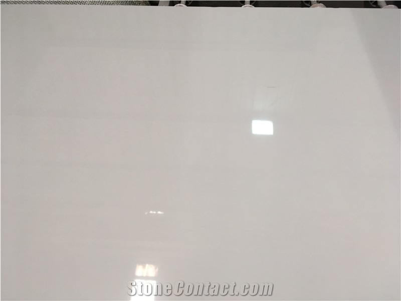 Snow White Artificial Marble Slab