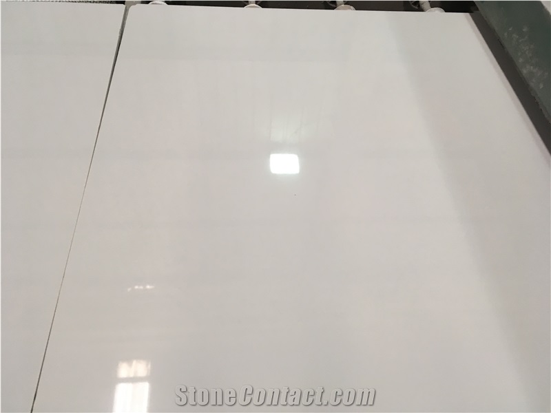 Snow White Artificial Marble Slab