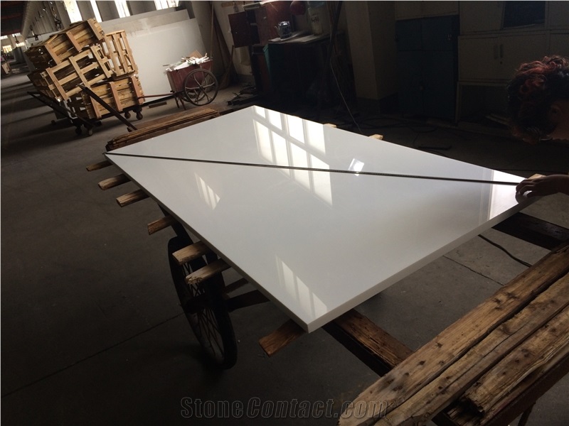 White Nano 3 Artificial Marble Tile& Slab/ Nano 3 Artificial Marble