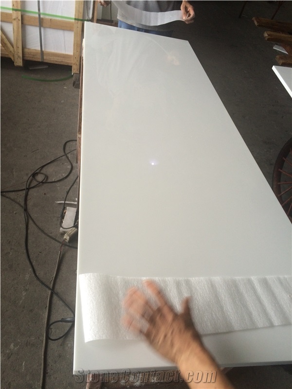 White Nano 3 Artificial Marble Tile& Slab/ Nano 3 Artificial Marble