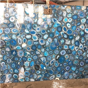 Dark Blue Agate Stone Slab Dark Blue Gemstone Blue Semiprecious Slab
