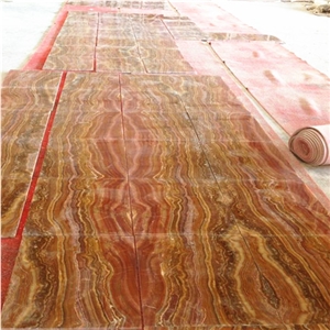 Red Vein Onyx Stone,Tiger Onyx Vein Cut Flooring Tile,Bookmatch Tile