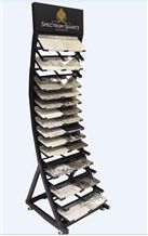 Sr057 Quartz Granite and Marble Slab Sample Tower Display