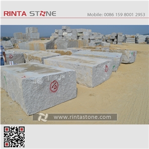 Barry White Rosa Beta G623 Granite Rought Raw Material Blocks Rocks
