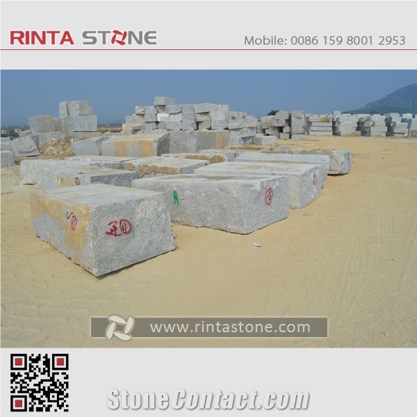 Barry White Rosa Beta G623 Granite Rought Raw Material Blocks Rocks