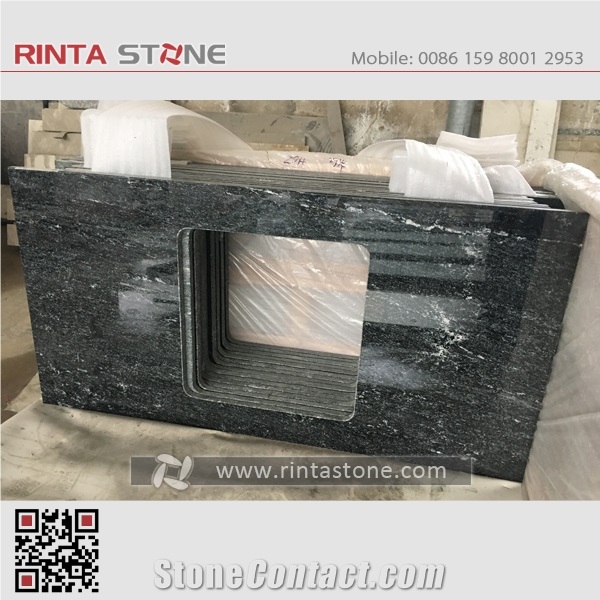 Black Snowflake Granite Jet Snow Minsty Virginia Ebony Grey Gray G302 Bath Top