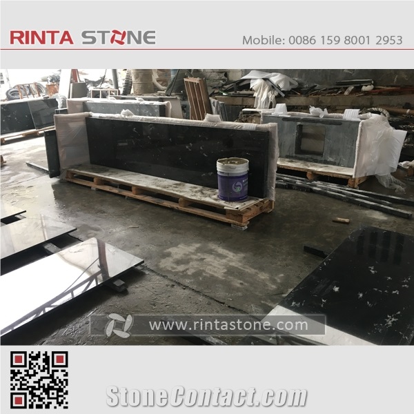 Black Snowflake Granite Jet Snow Minsty Virginia Ebony Grey Gray G302 Bath Top
