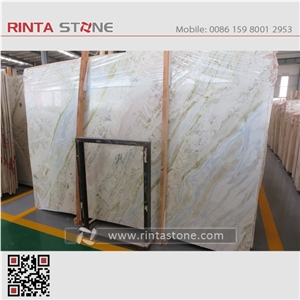 China Blue River Marble Changbai White Jade Moon River