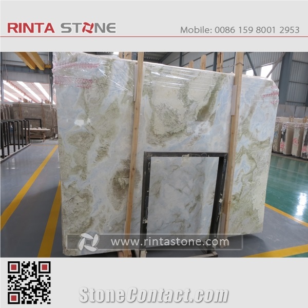 China Blue River Marble Changbai White Jade Moon River