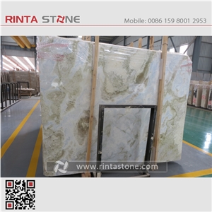 China Blue River Marble Changbai White Jade Moon River