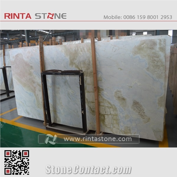 China Blue River Marble Changbai White Jade Moon River