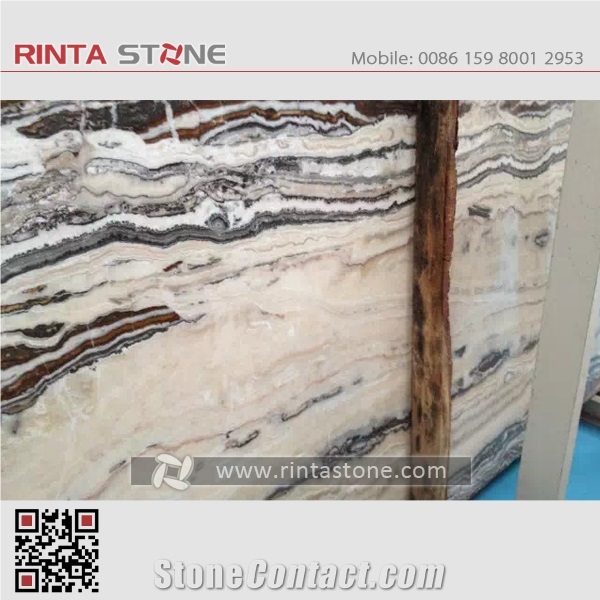 Euphotic Zebra Jade Bookmatch Wooden Vein Grainjade Tiles & Slabs