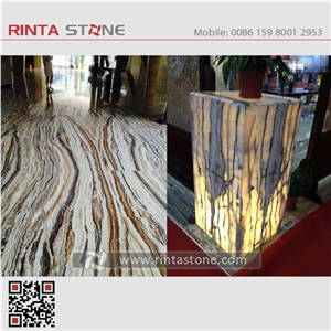 Euphotic Zebra Jade Bookmatch Wooden Vein Grainjade Tiles & Slabs