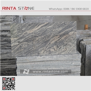 G261 China Juparana Granite Multicolour Waves Pattern Grey Pink Slabs