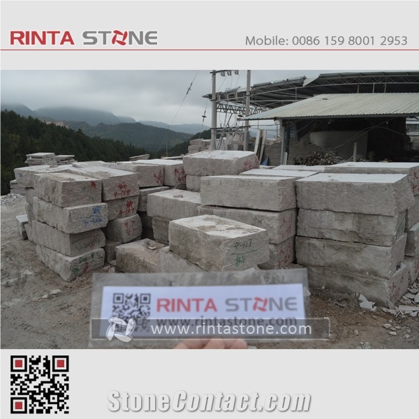 G687 Peach Red Cherry Pink Brown Blocks Boulders Quarry Rocks