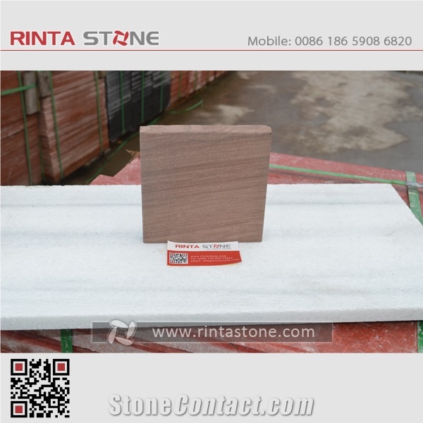 Peach Wooden Grain Vein Sandstone Natural Lilac / Violet/ Plum