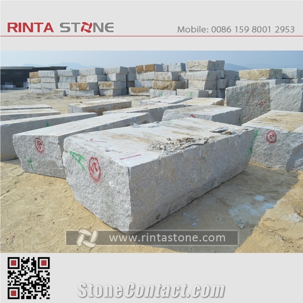 Rosa Beta Barry White G623 Granite Blocks Boulders Quarry Rocks