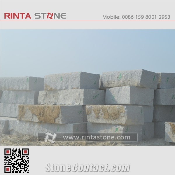 Rosa Beta Barry White G623 Granite Blocks Boulders Quarry Rocks