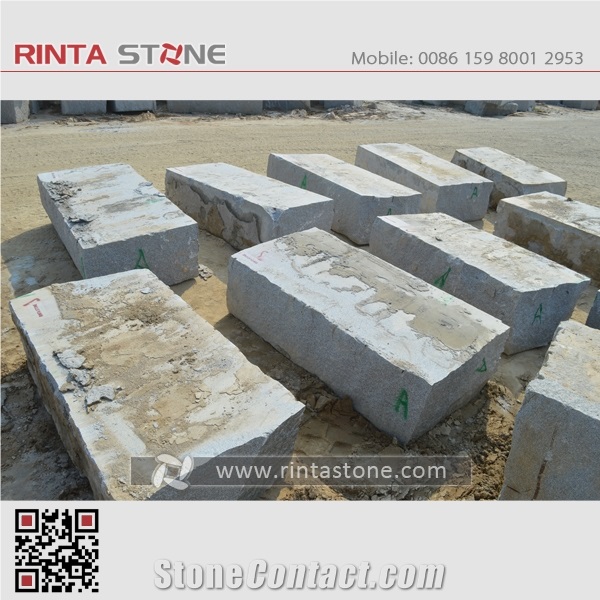 Rosa Beta Barry White G623 Granite Blocks Boulders Quarry Rocks