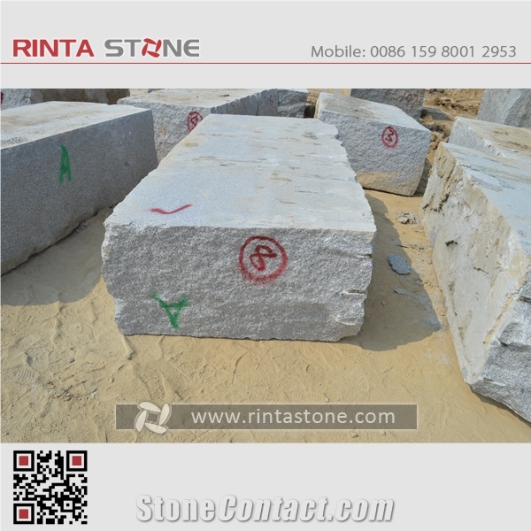 Rosa Beta Barry White G623 Granite Blocks Boulders Quarry Rocks