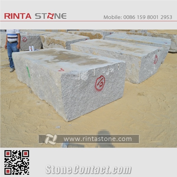 Rosa Beta G623 Granite Grey Gray Stone Blocks Raw-Material Rough