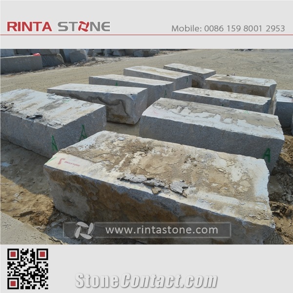 Rosa Beta G623 Granite Grey Gray Stone Blocks Raw-Material Rough