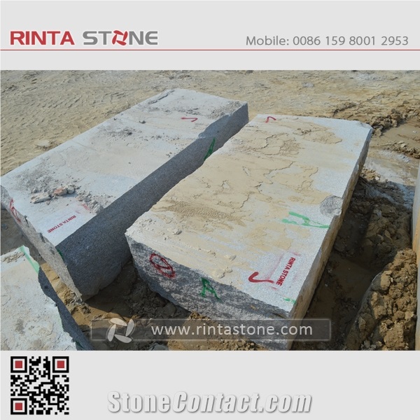 Rosa Beta G623 Granite Grey Gray Stone Blocks Raw-Material Rough