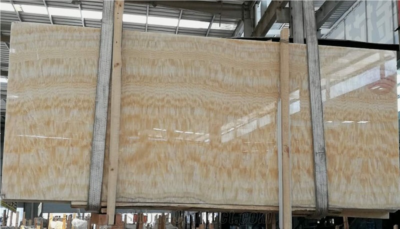 Cappuccino Honey Wall Panel Backlit Yellow Onyx