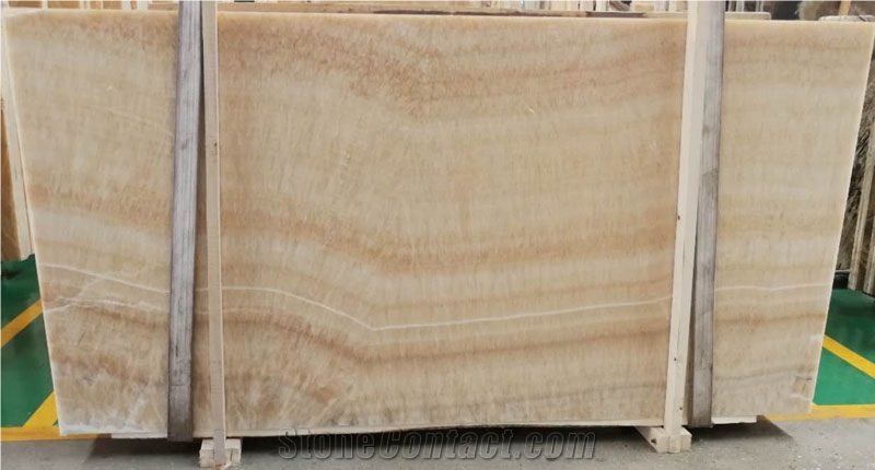 Cappuccino Honey Wall Panel Backlit Yellow Onyx