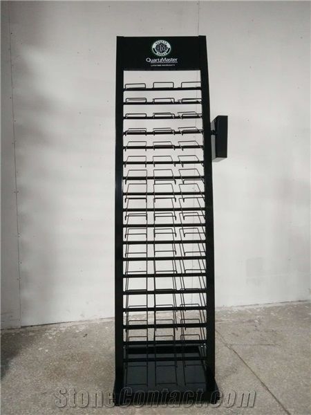 Quartz Stone Sample Tower Display Rack