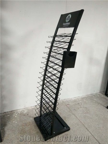 Quartz Stone Sample Tower Display Rack
