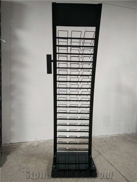 Quartz Stone Sample Tower Display Rack