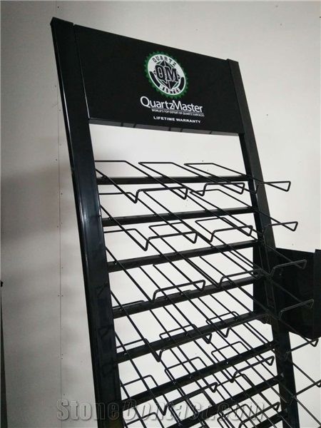 Quartz Stone Sample Tower Display Rack